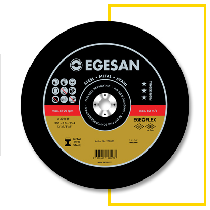 Egesan Pro Series Metal Cut-Off Wheels for Fixed Workbenches